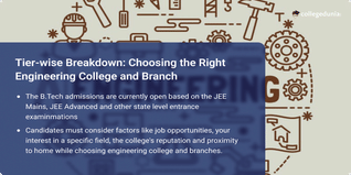 How to Choose an Engineering College/Branch in 2024: Get Tier 1, 2, 3 College Guide Here